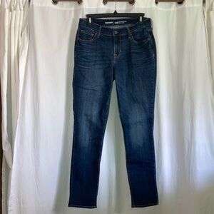 Old Navy curvy mid-rise skinny medium wash jeans